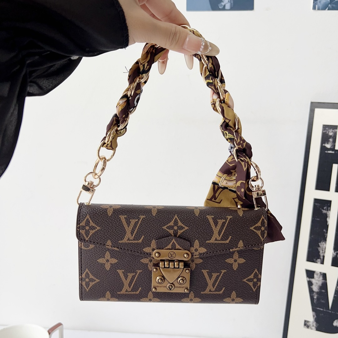 Louis Vuitton & Gucci Luxury Monogram Wallet Crossbody Phone Purse Case