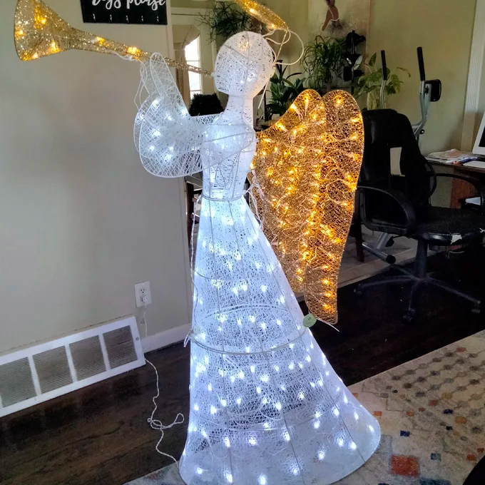Crystal Angel Lighted Display