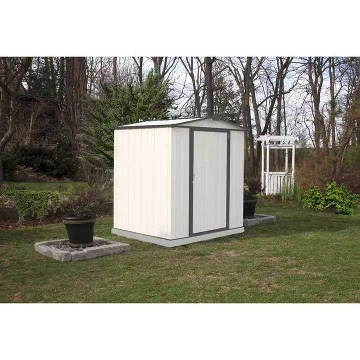 6 ft. W x 5 ft. D Metal Storage Shed