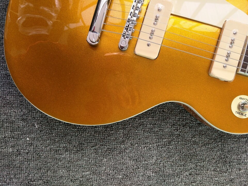 New Style P90 Pickup Gold Pattern Left Hand Guitar Electric Guitar High Quality