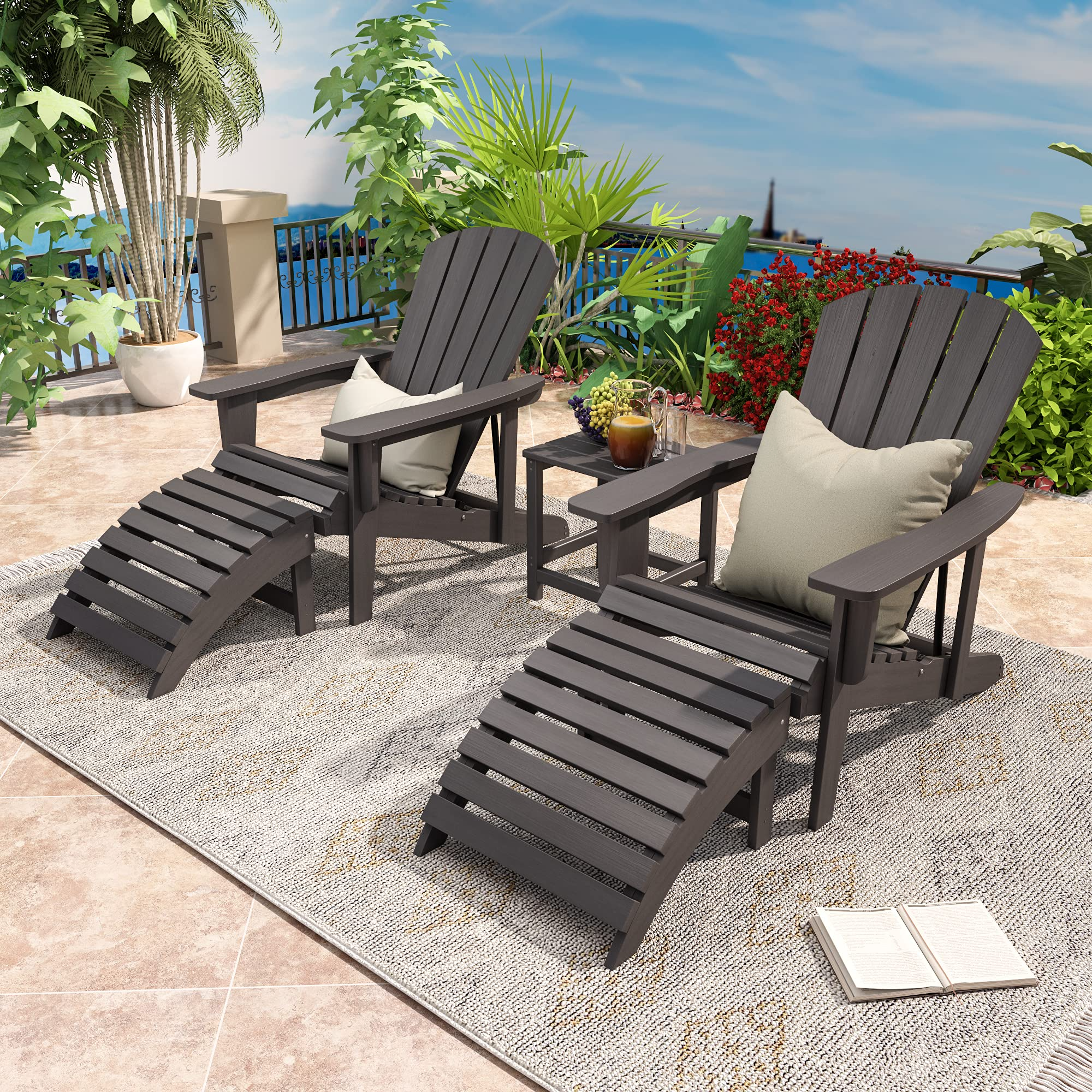 5-Piece Adirondack Chair Set