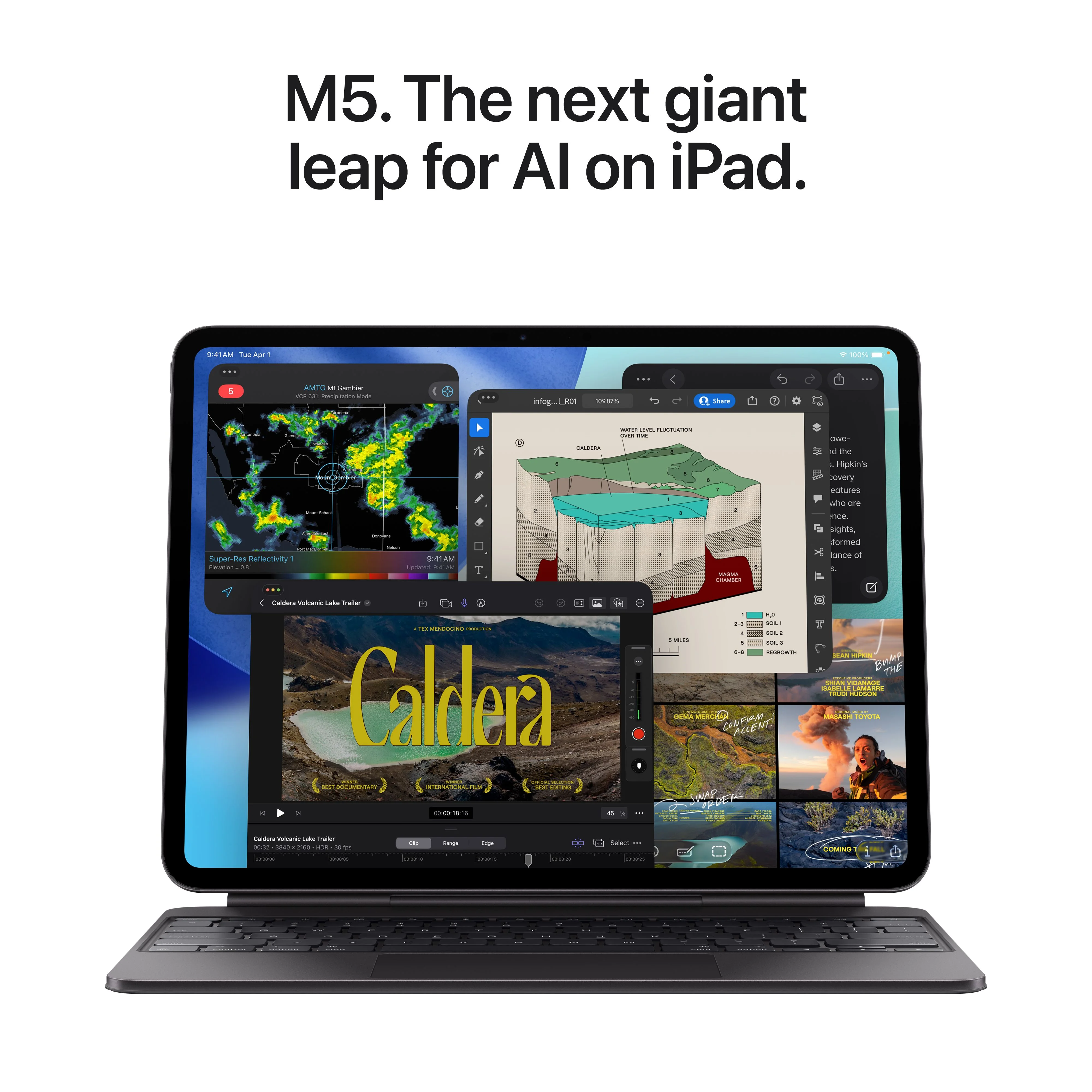 Apple 13-in iPad Pro (M5) Wi-Fi 256GB Standard Glass - Space