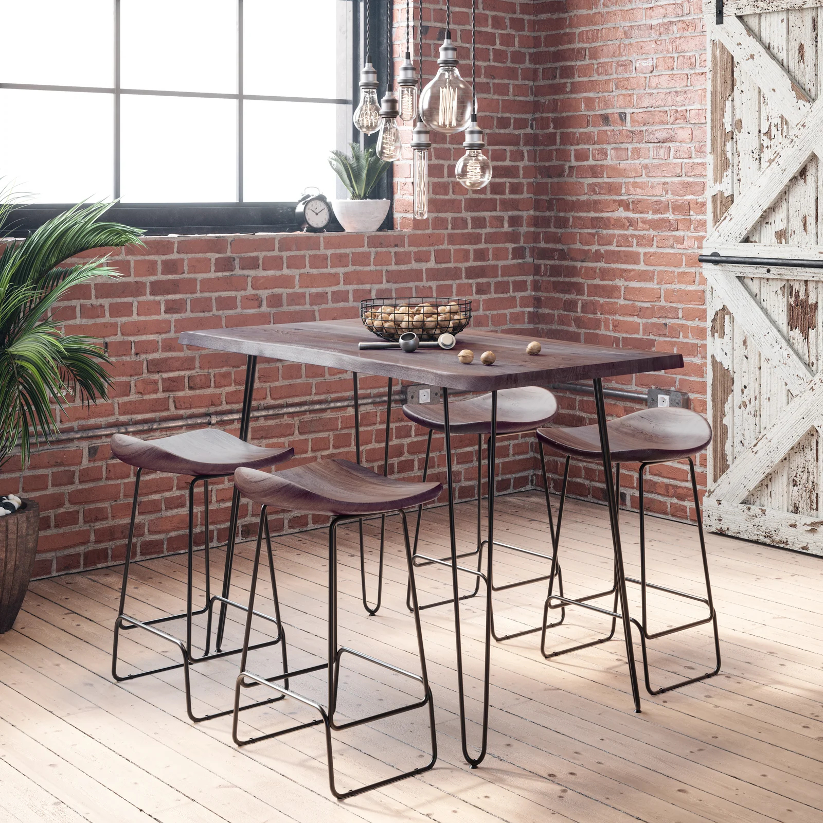 Abington 4 - Person Counter Height Dining Set
