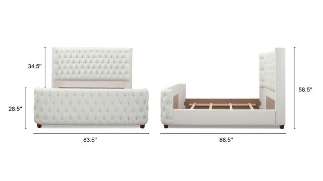 Jennifer Taylor Home Brooklyn King Tufted Panel Bed