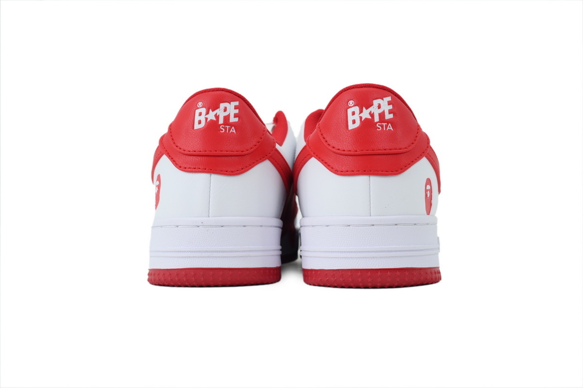 A Bathing Ape Red And White Big Star OZXSHMX 91314M