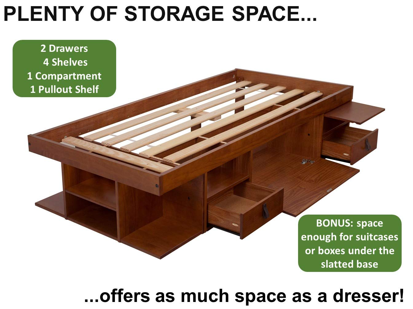 Bali Storage Platform Bed with Drawers