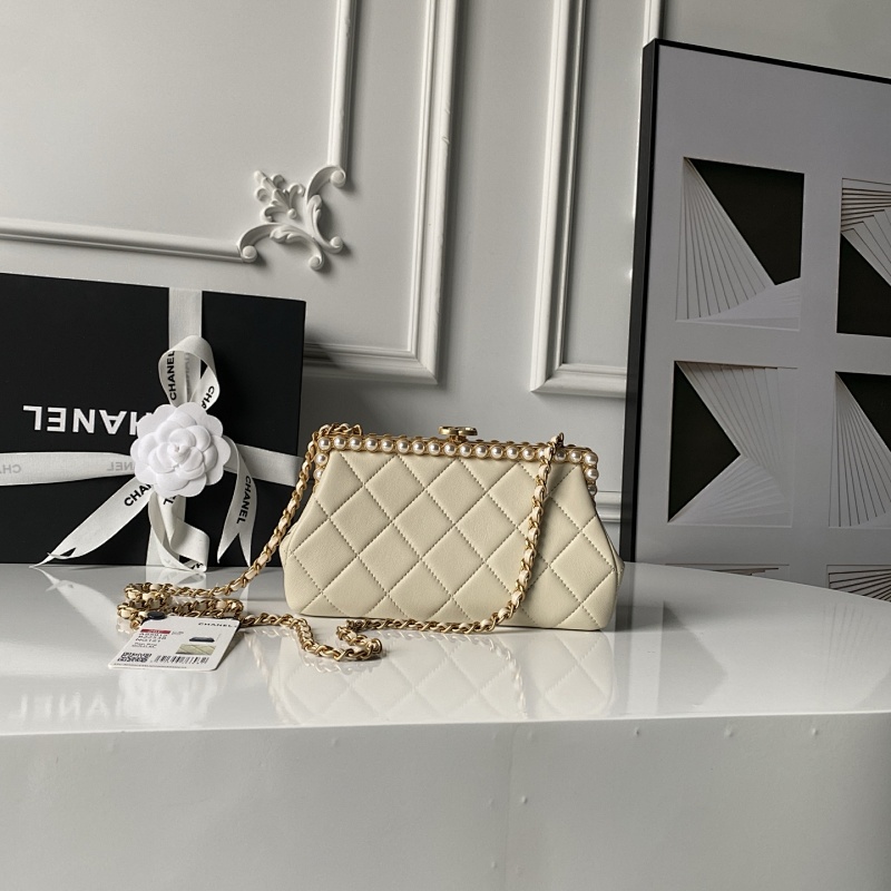 Chanel AS5912 Lambskin Gold Evening Bag