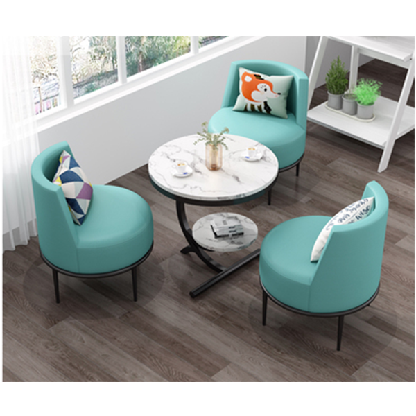 Four Sets Leisure Tea Table Chair Combination Backrest Chair 1