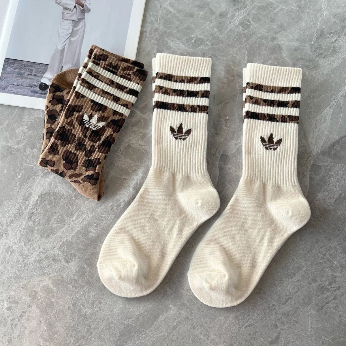 adidas Originals Leopard Crew Socks