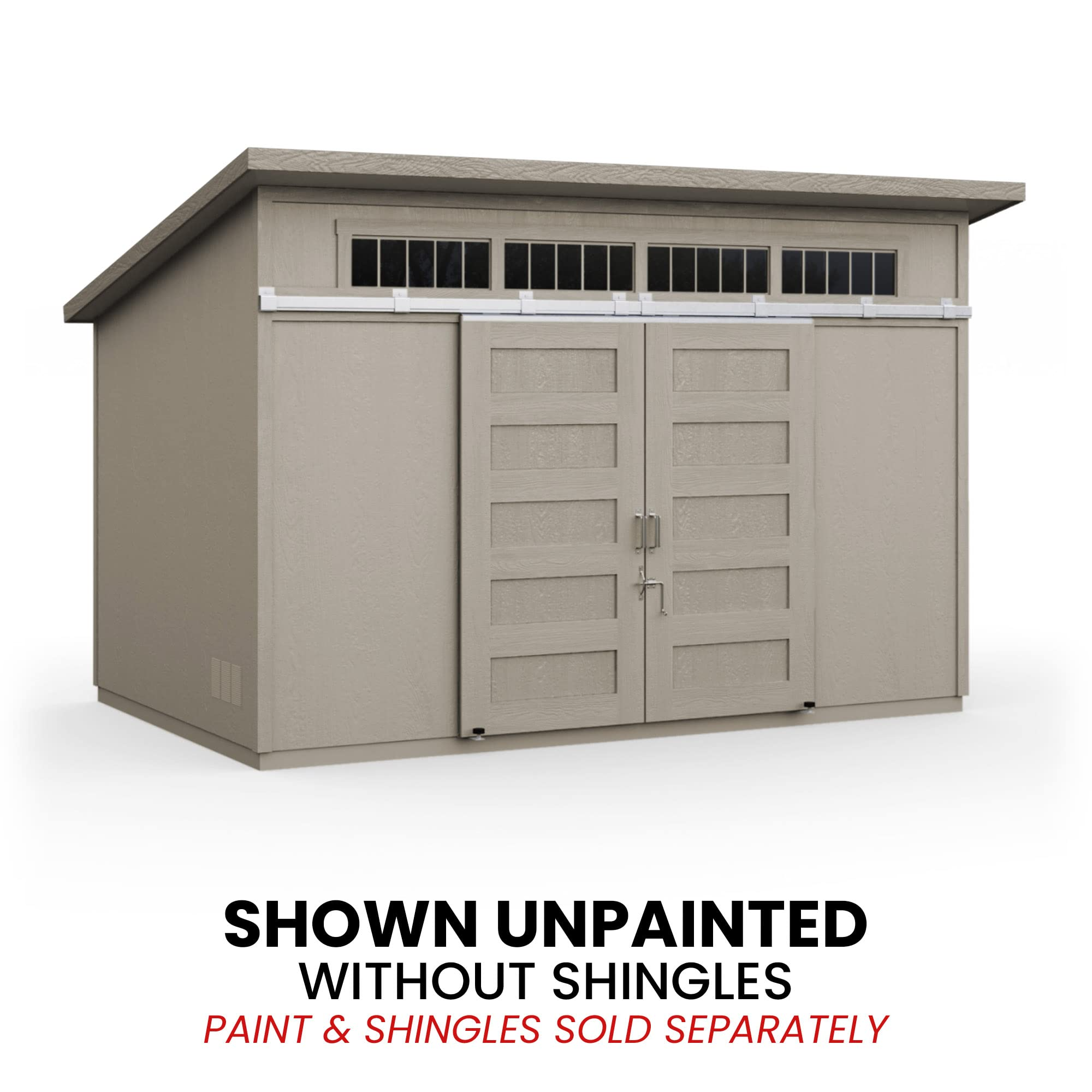 Palisade 12x8 Do-it-Yourself Wooden Storage Shed with Floor