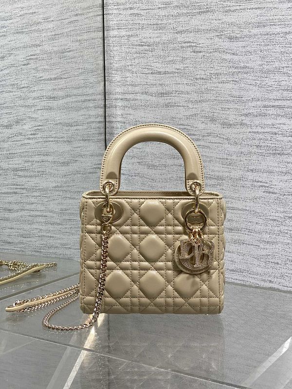 Dior Lady Mini Gold Bag
