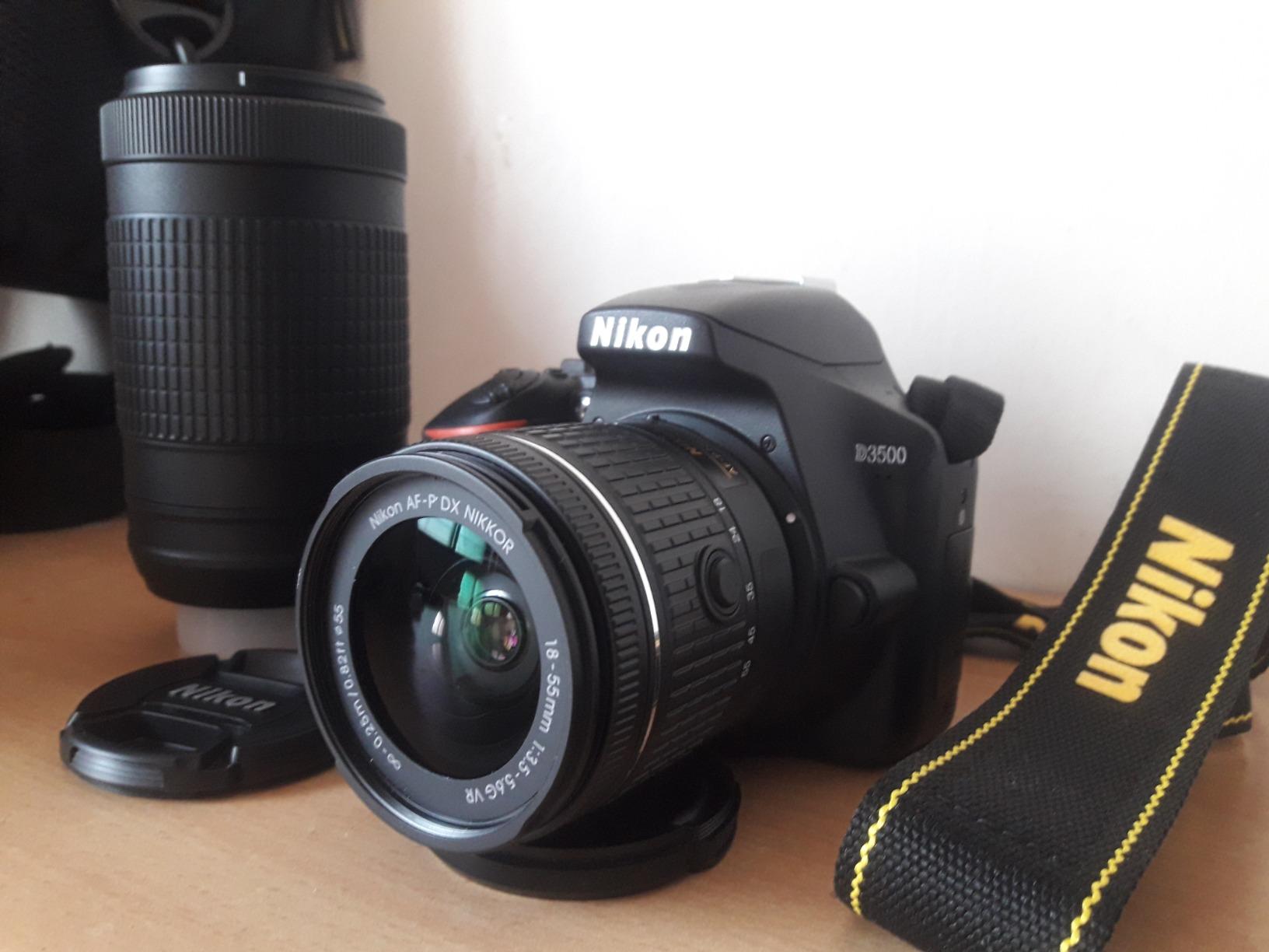 Nikon D3500 W/ AF-P DX NIKKOR 18-55mm f/3.5-5.6G VR Black