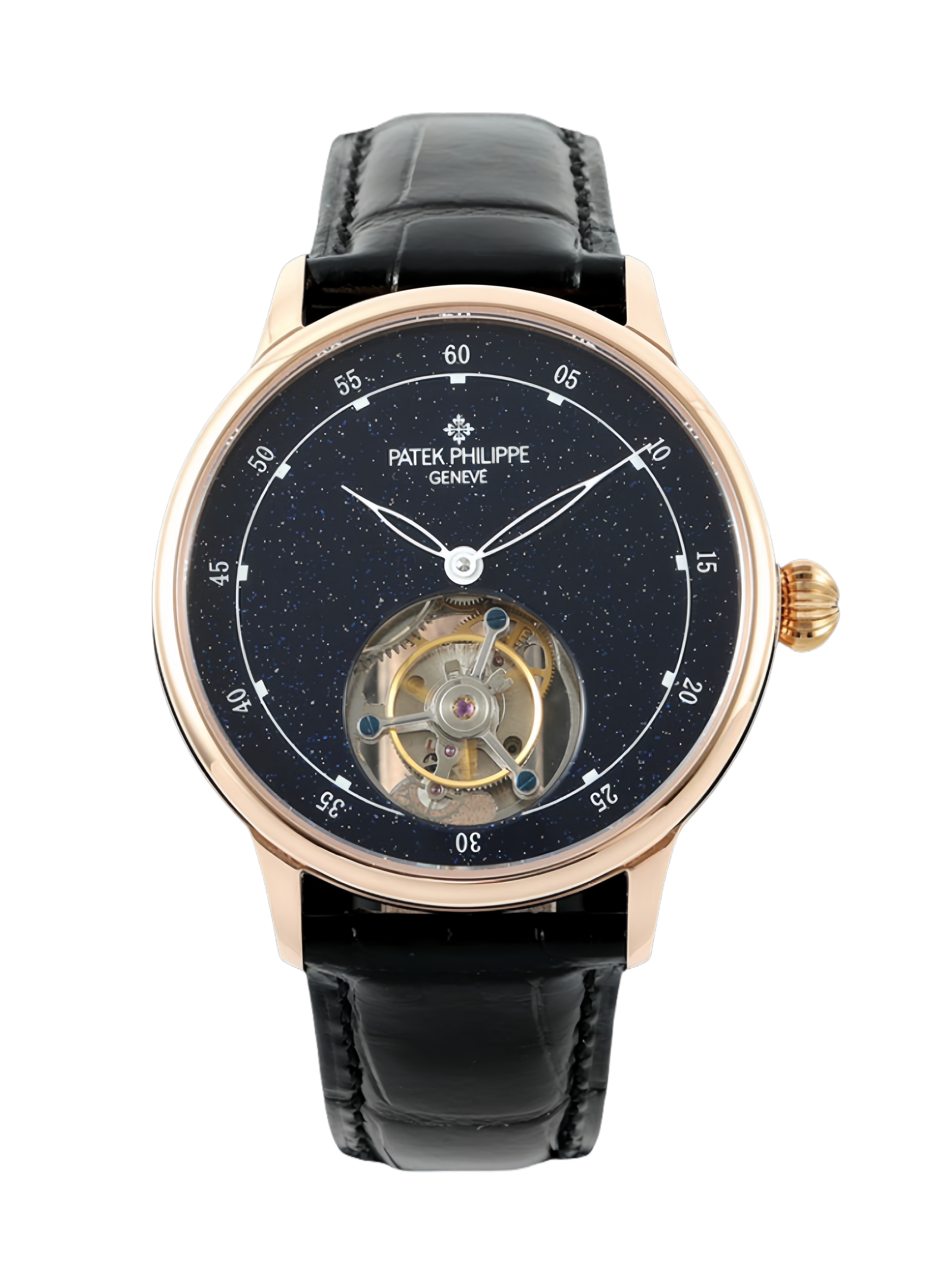 【Super Clone】Patek Philippe Grand Complications Sky Moon Tourbillon Rose Gold 6102P 001 Watch