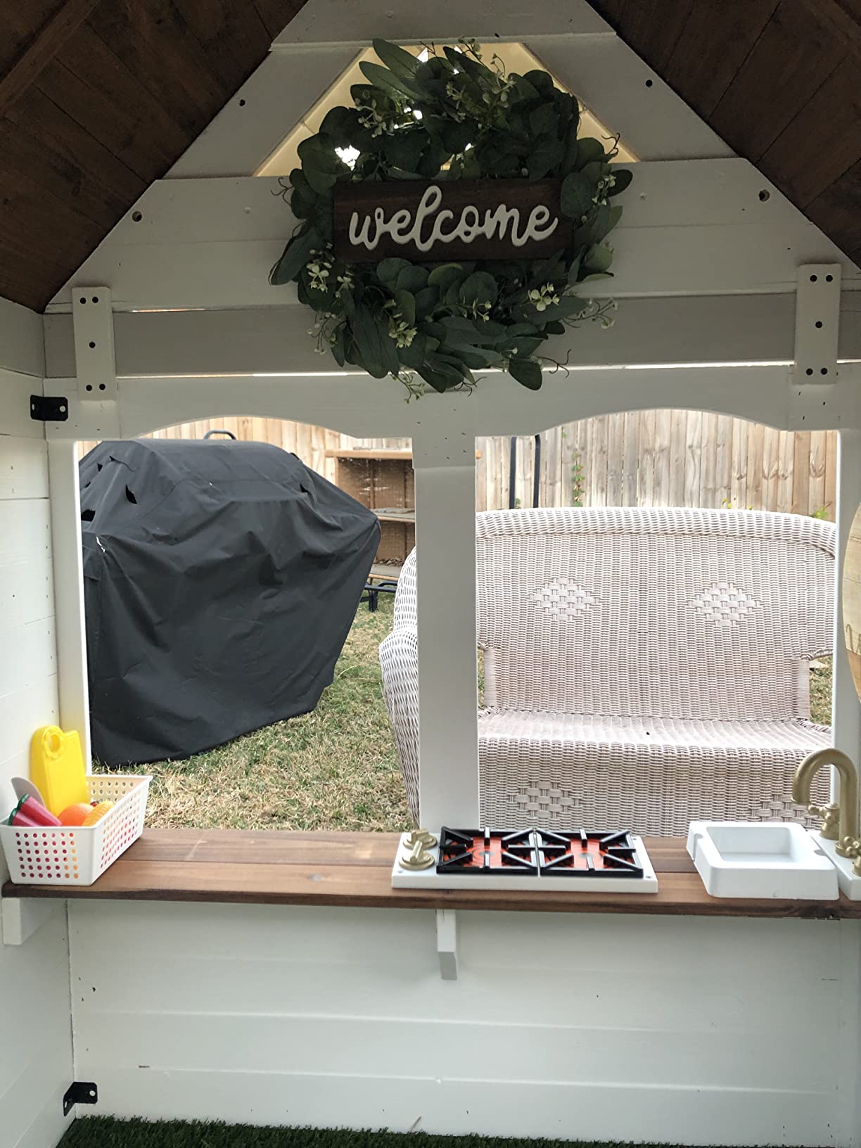 Aspen All Cedar Wooden Playhouse