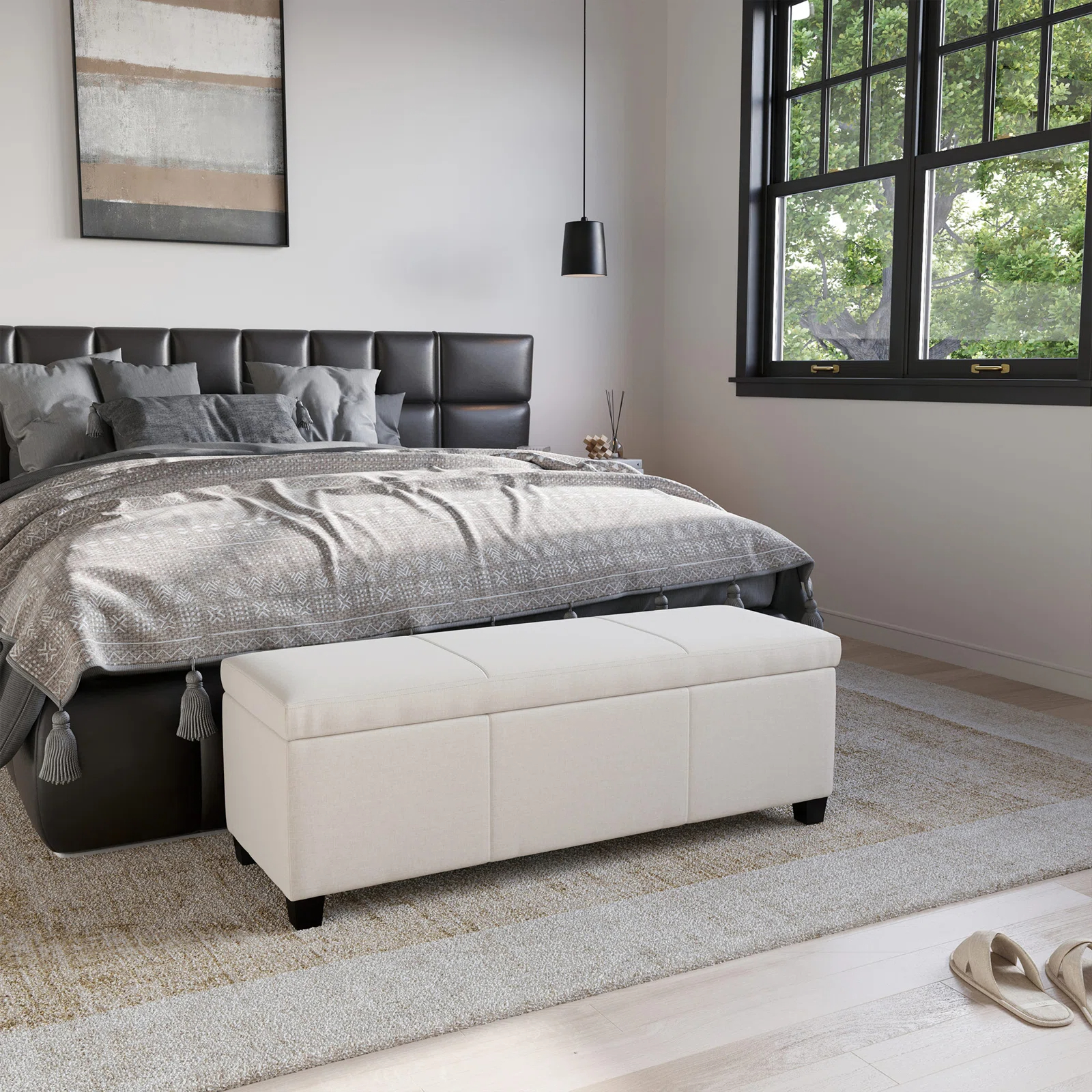 Boston Upholstered Storage Ottoman