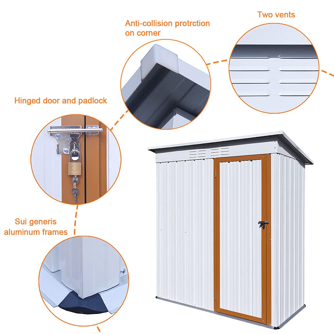 5 x 3 FT Storage Sheds