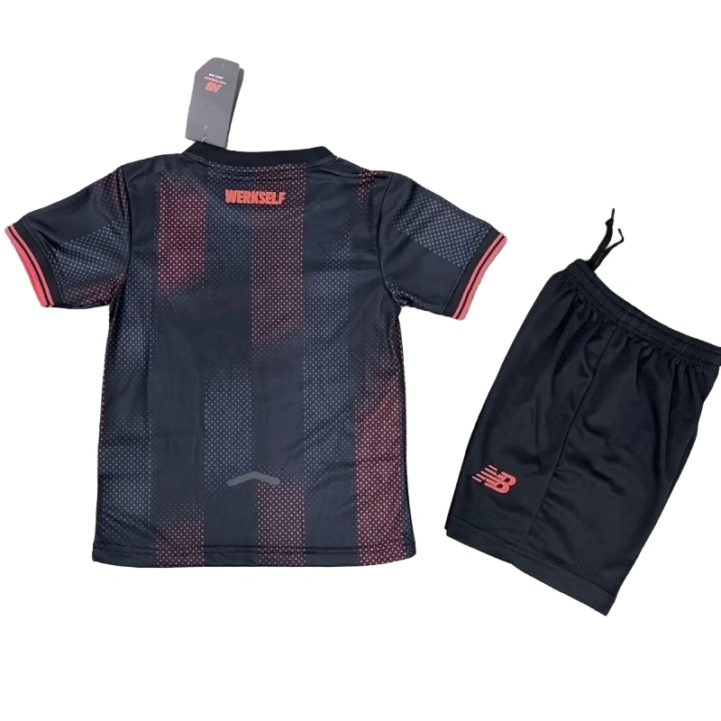 2025/26 Bayer 04 Leverkusen New Balance Home Soccer Jersey Kids CBKJ KS