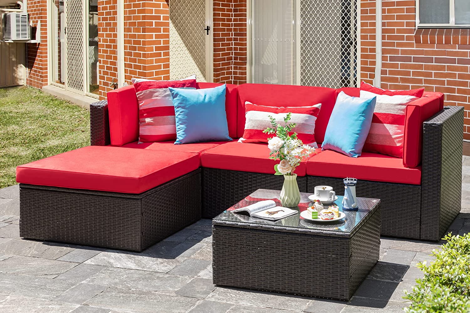 5 Pcs Patio Furniture Sets