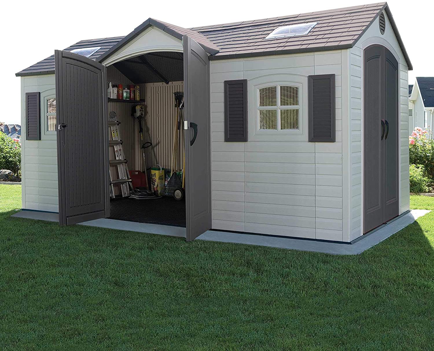 Outdoor Storage Dual Entry Shed