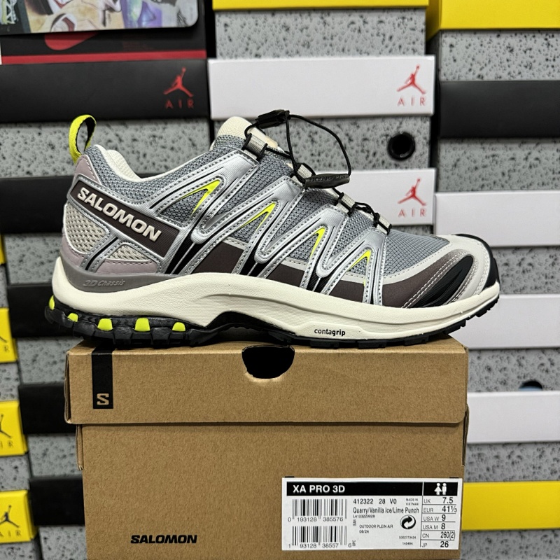 Salomon XA PRO 3D Gray Brown Green Sneakers
