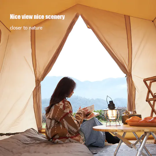 Family Tent CampingThick Vinyl Rainproof Windproof Fabric