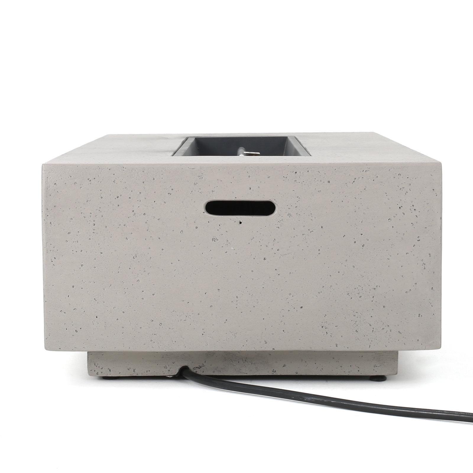 Belle 15'' H x 56'' W Concrete Propane Fire Pit Table