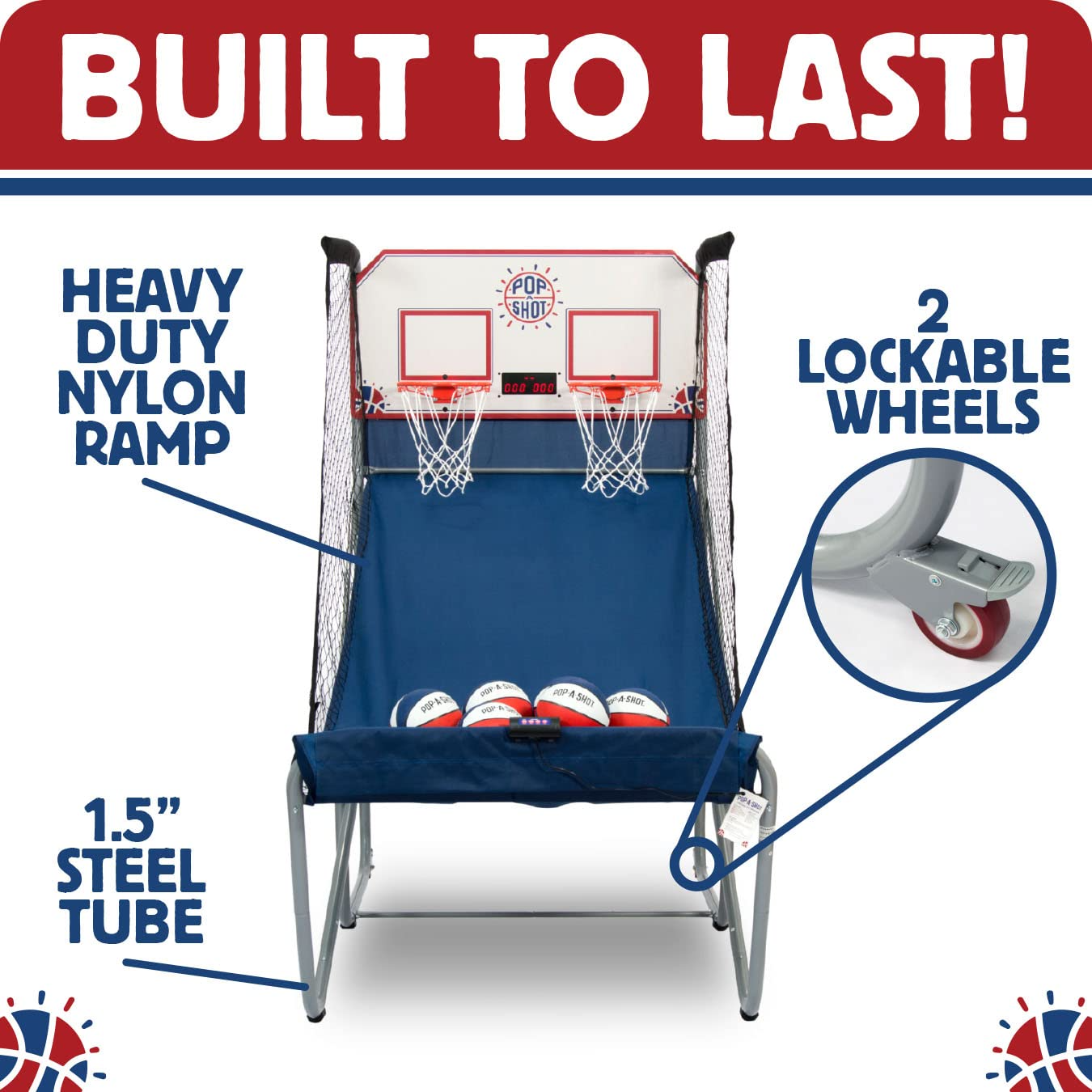 Official Home Dual Shot Basketball Arcade Game