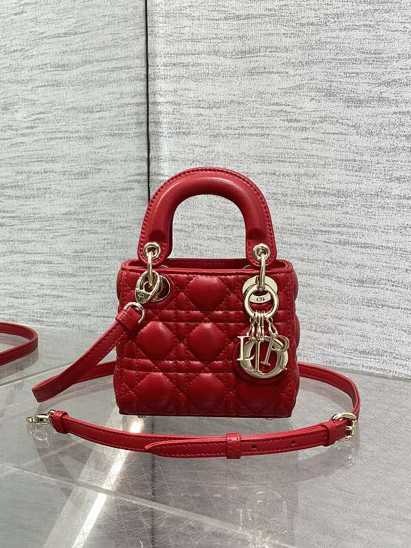 Dior Lady Mini Red Bag