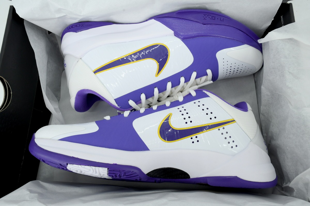 Jalen Brunson x Nike Zoom Kobe 5 Protro White Purple IM0557-102 - ogsneaker