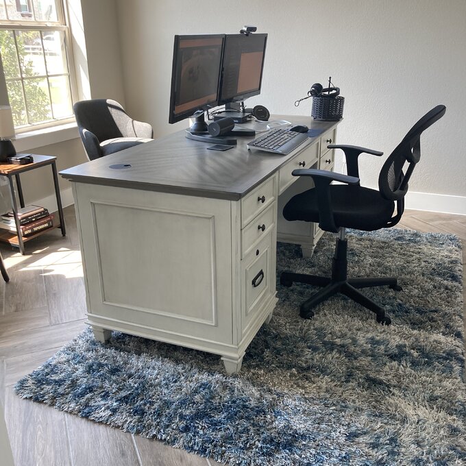 Sereda Configurable Rectangular Executive Desk Office Set with