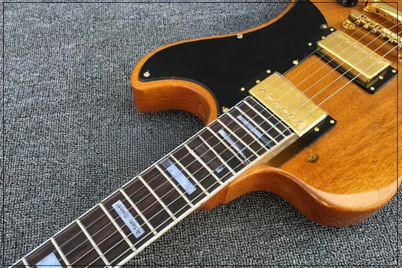 Custom RD-Style Natural Yellow Electric Guitar Solid Mahogany Body & Maple Neck