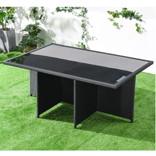 7-Piece Rattan Dining Set Conversation Set with