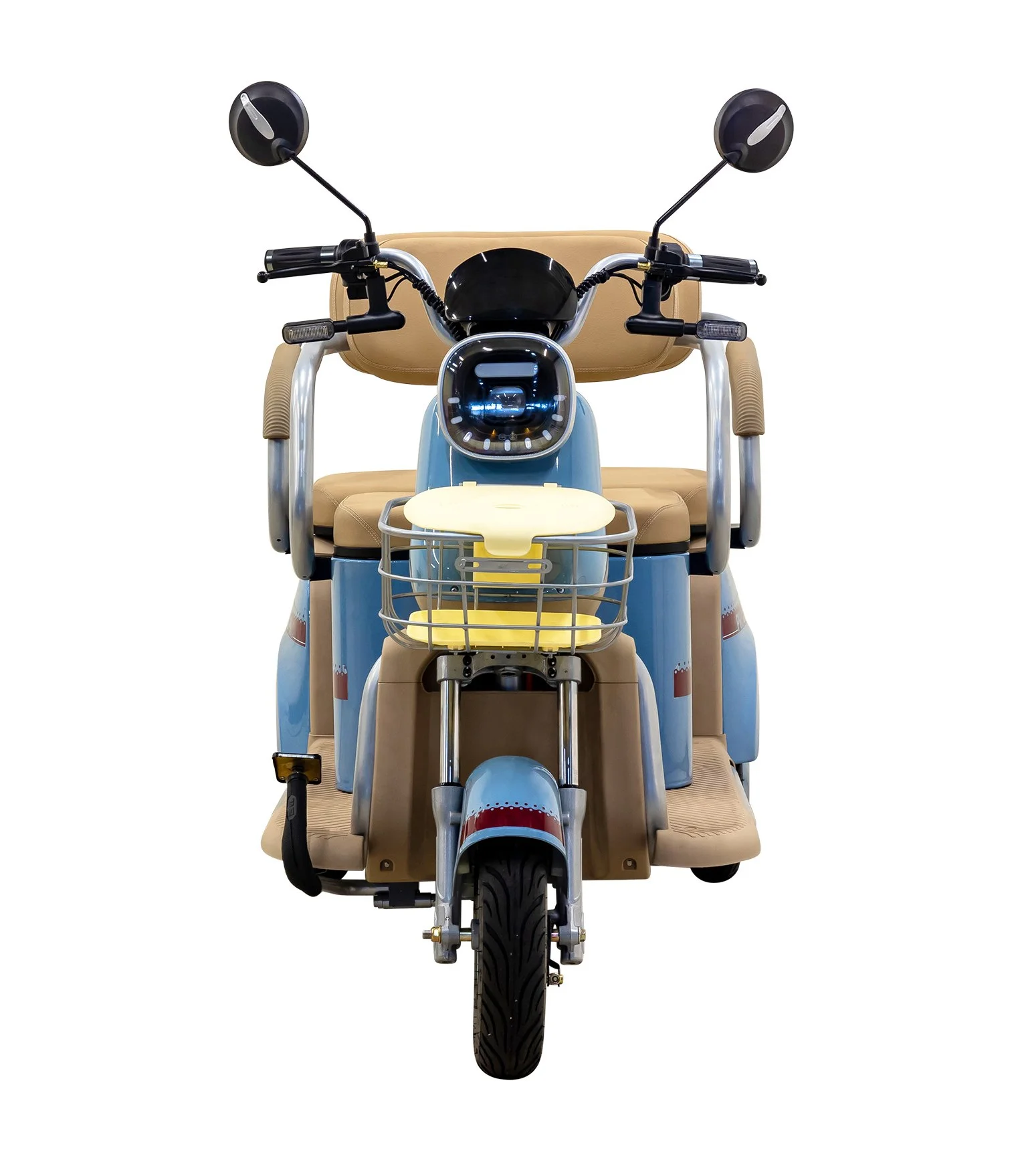 Massimo MGC Two-Seat 3-Wheel Electric Cart, Blue