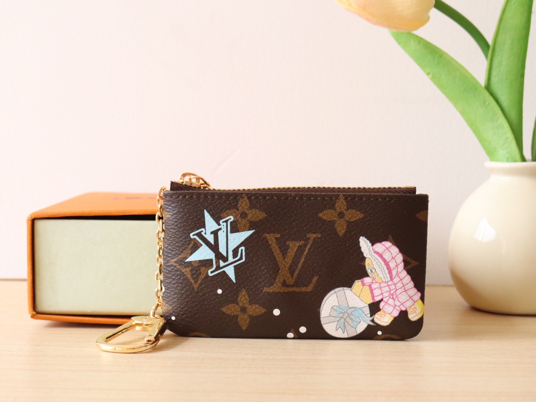 LV Charms Candy Factory Monogram Vivienne wallet card colder