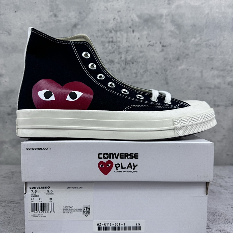 Converse Chuck Taylor 70s x CDG Play Black High Top Classic