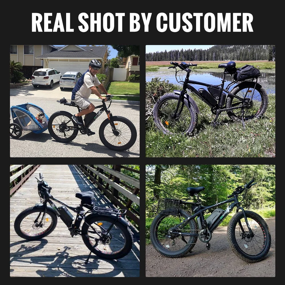 ECOTRIC 26in Fat Tire Electric Bike, 500W, 36V