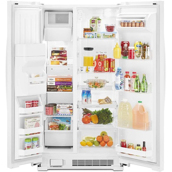 36 Side-by-Side Refrigerator and Freezer, White