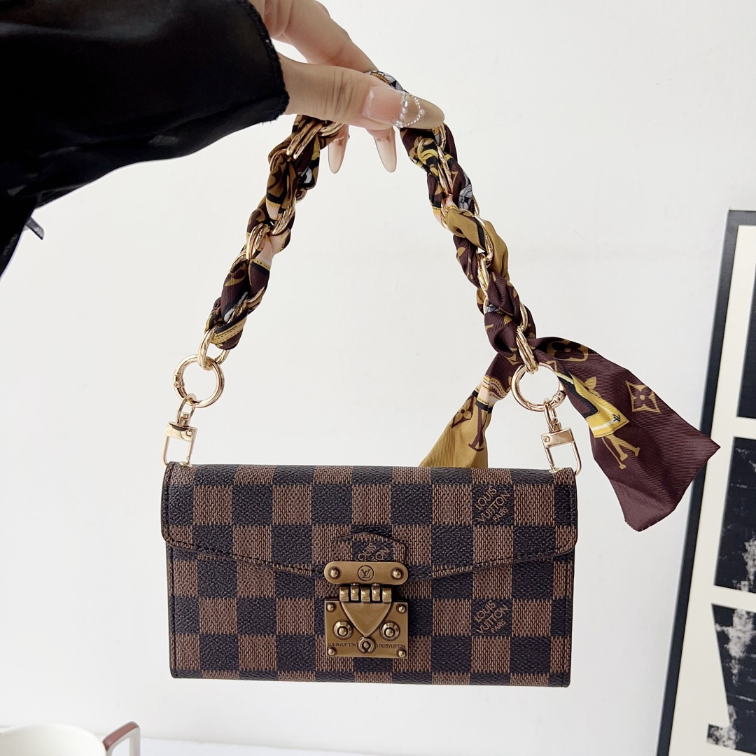 Louis Vuitton & Gucci Luxury Monogram Wallet Crossbody Phone Purse Case