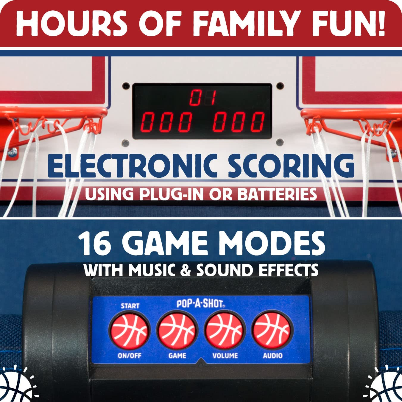 Official Home Dual Shot Basketball Arcade Game