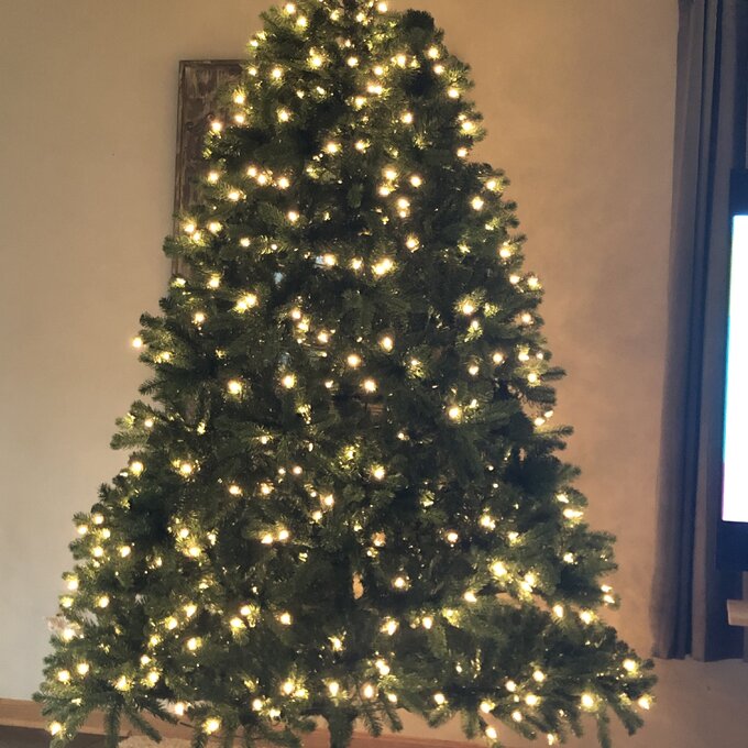 Newberry Spruce 90'' Lighted Artificial Spruce Christmas Tree