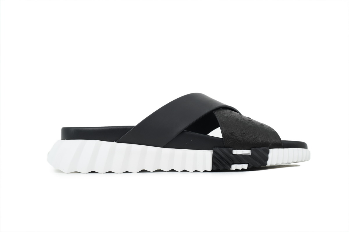 Hermes Infra Sandals Black