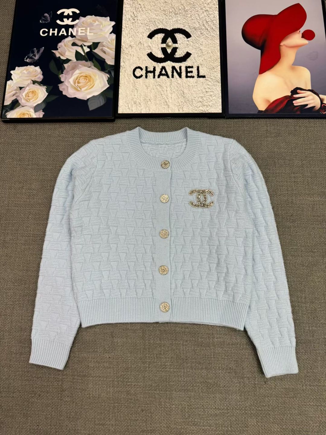 Chanel Round‑Neck Knit Cardigan