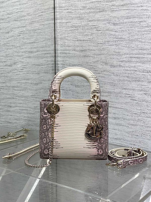 Dior Lady Mini Beige Pink Bag