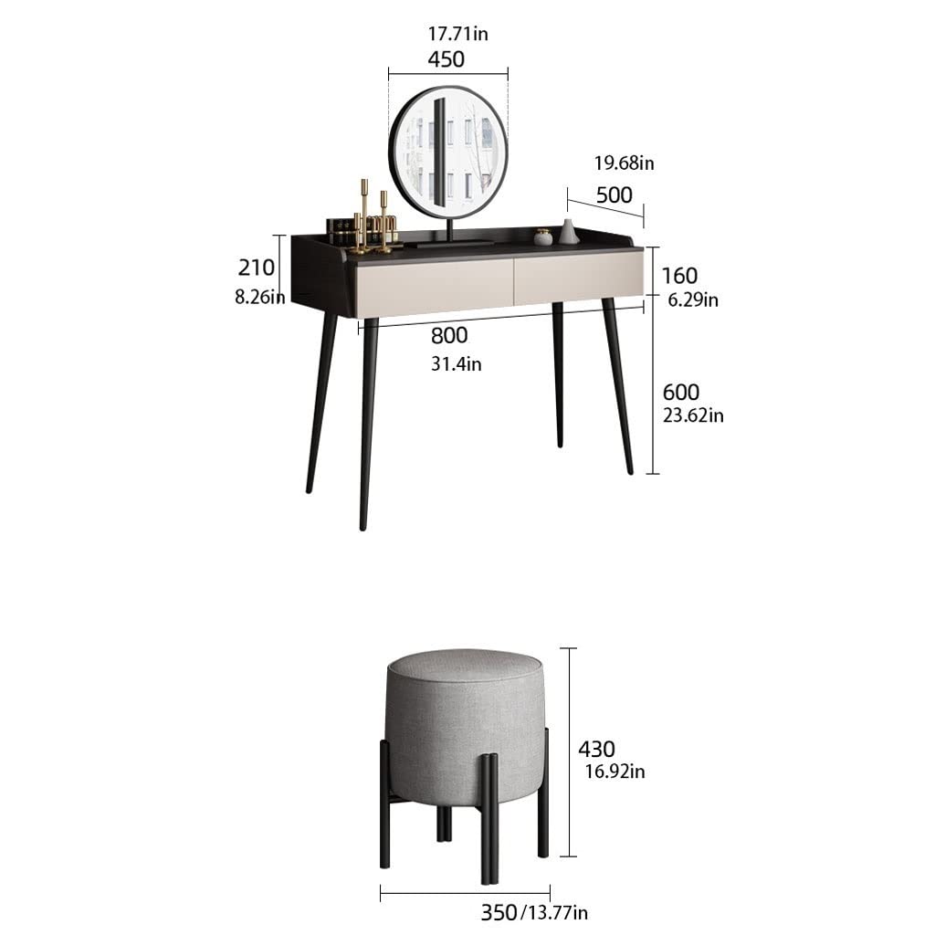 Vanity For Bedroom Modern Bedroom Dresser Vanity Desk with 2