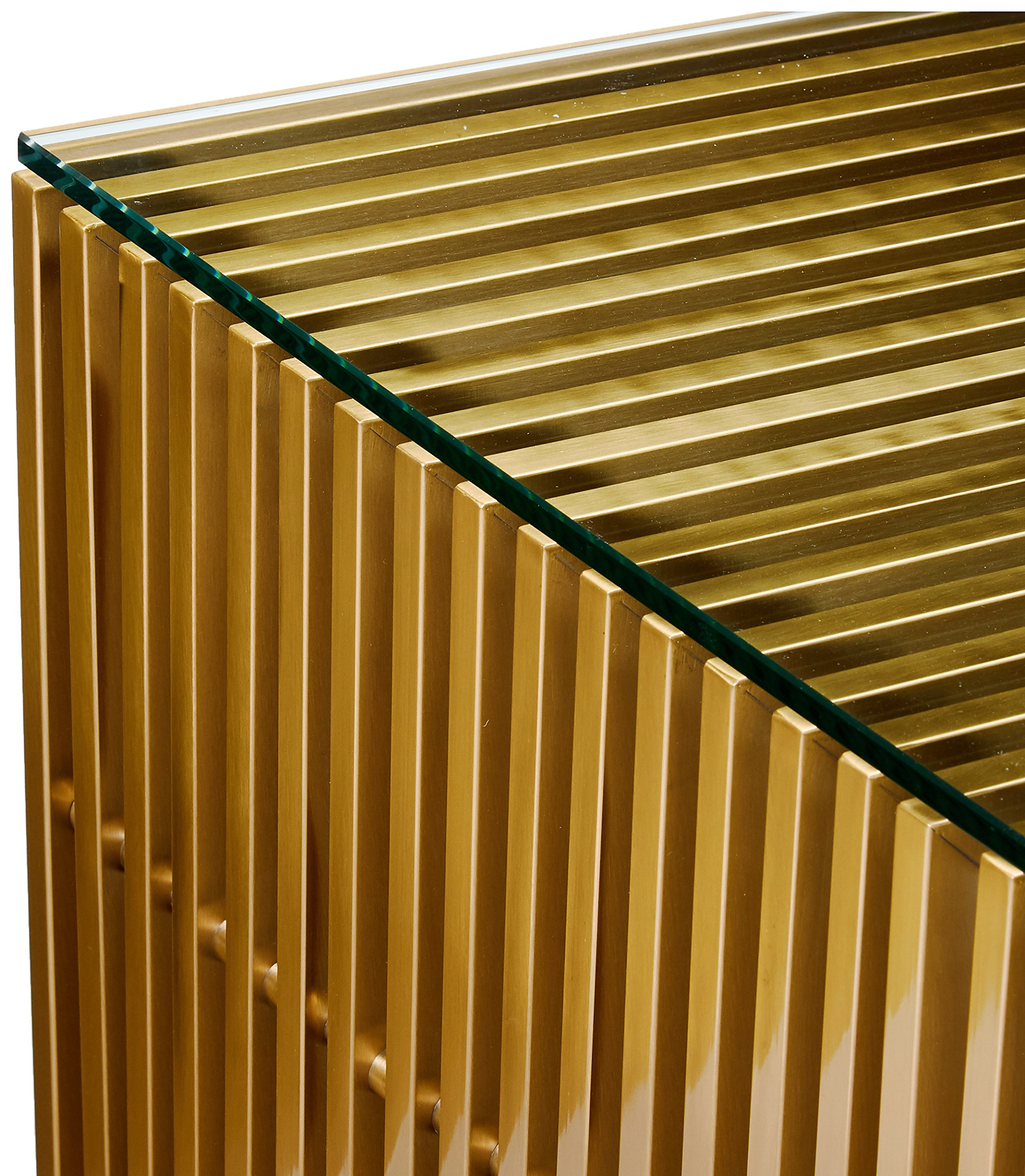 Gridiron Gold Contemporary Modern Stainless Steel Coffee