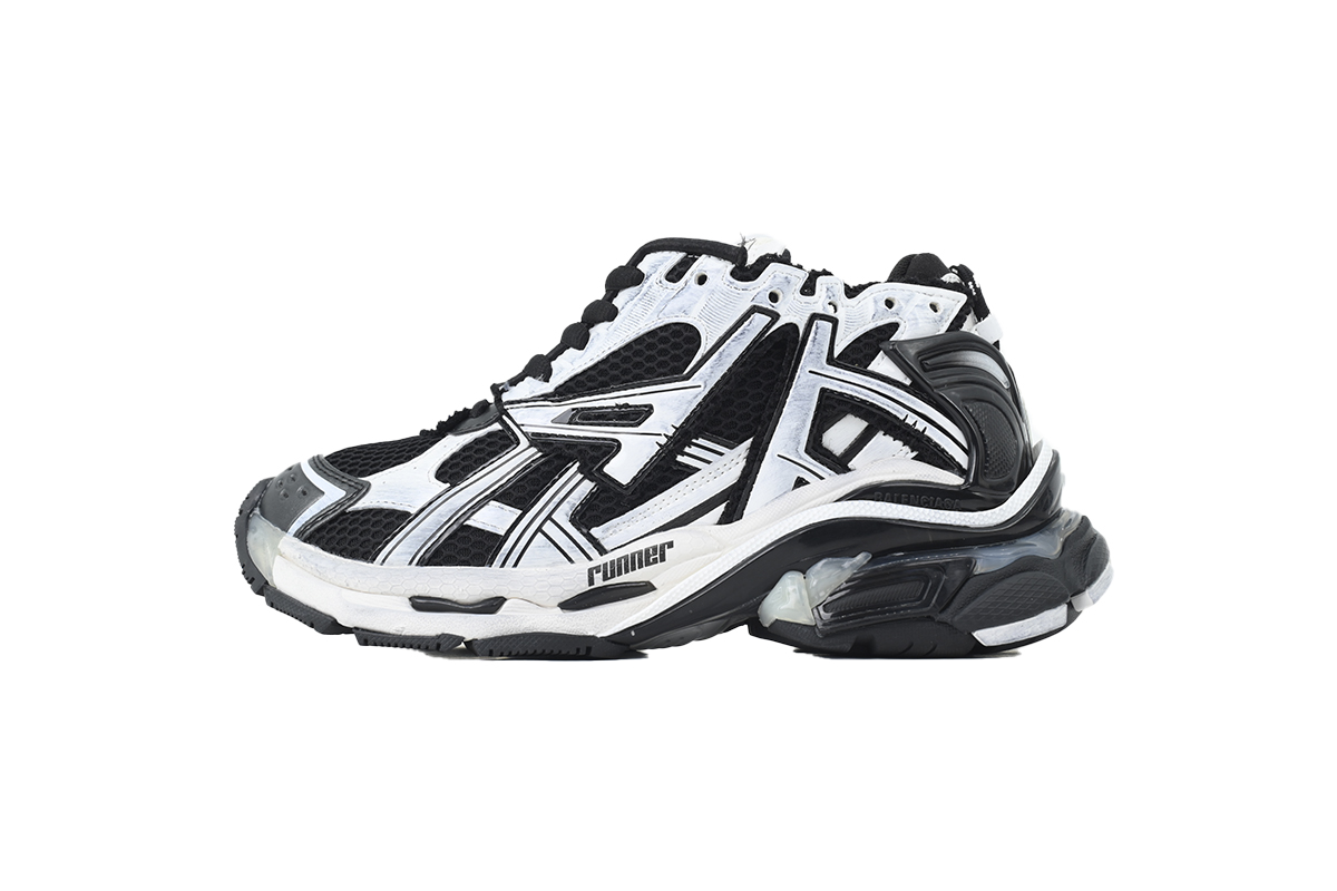 Balenciaga Runner White Black LED