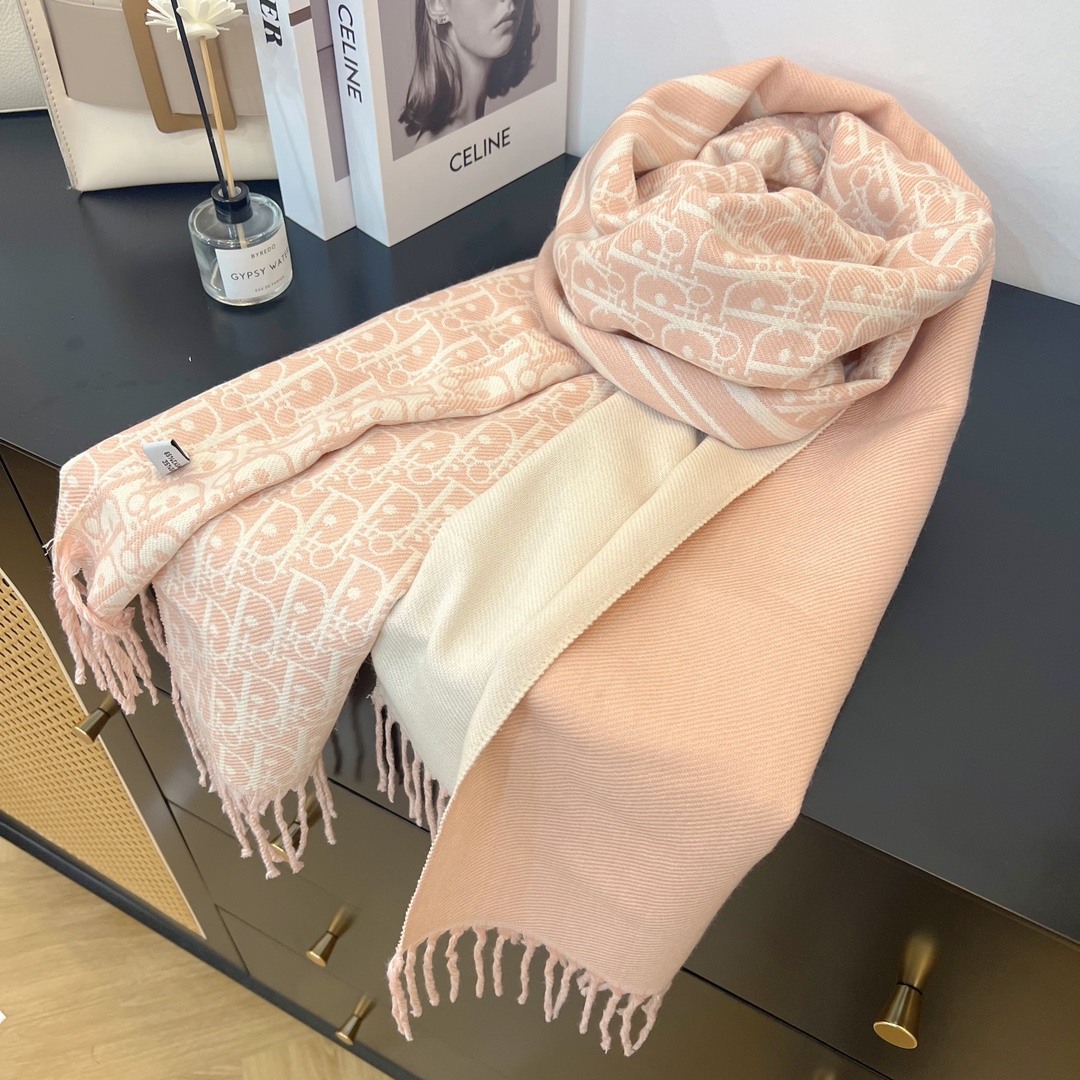 Dior Fringed Shawl Pink product images