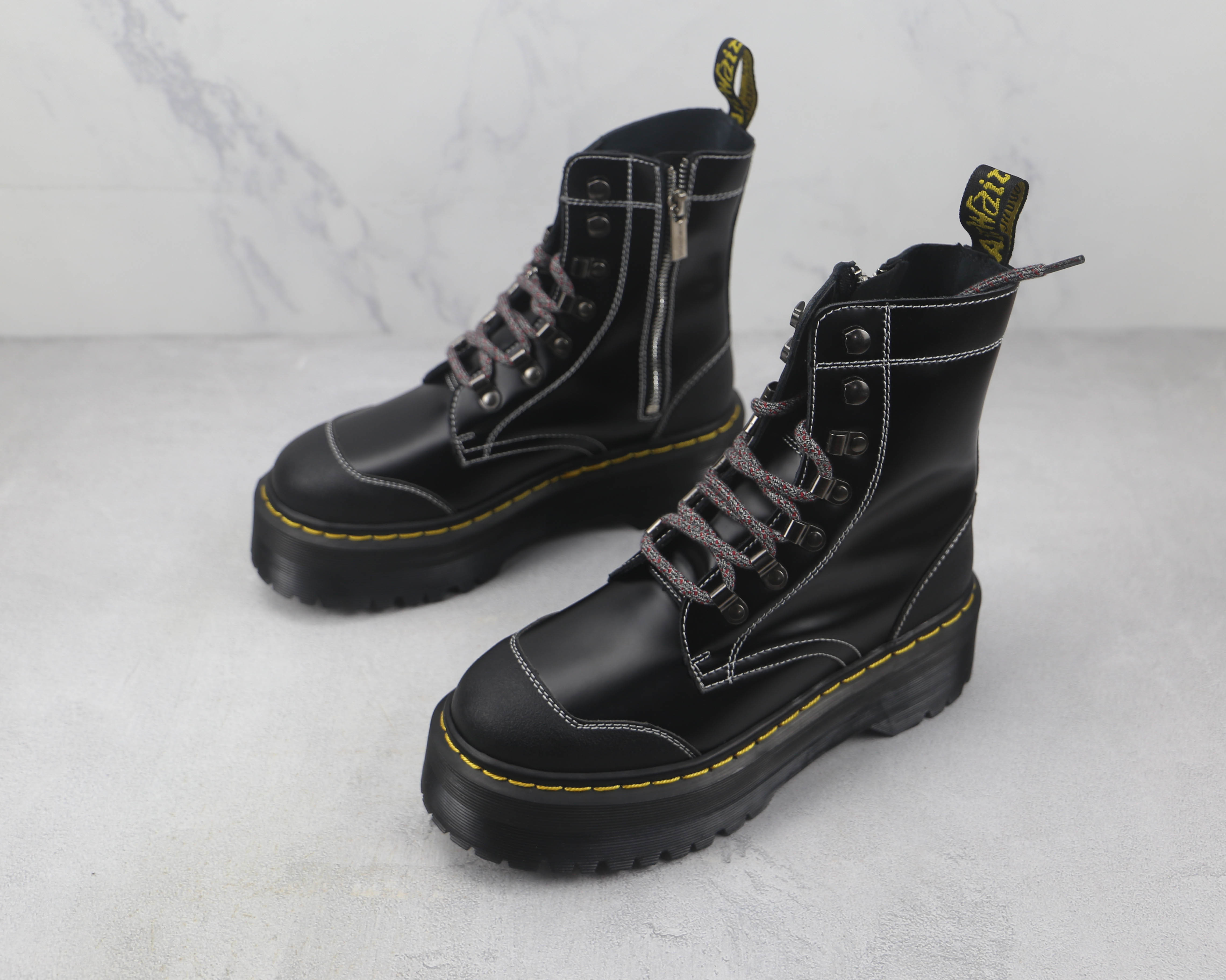 Dr. Martens 1460 Zip 8-Eye Leather Boots