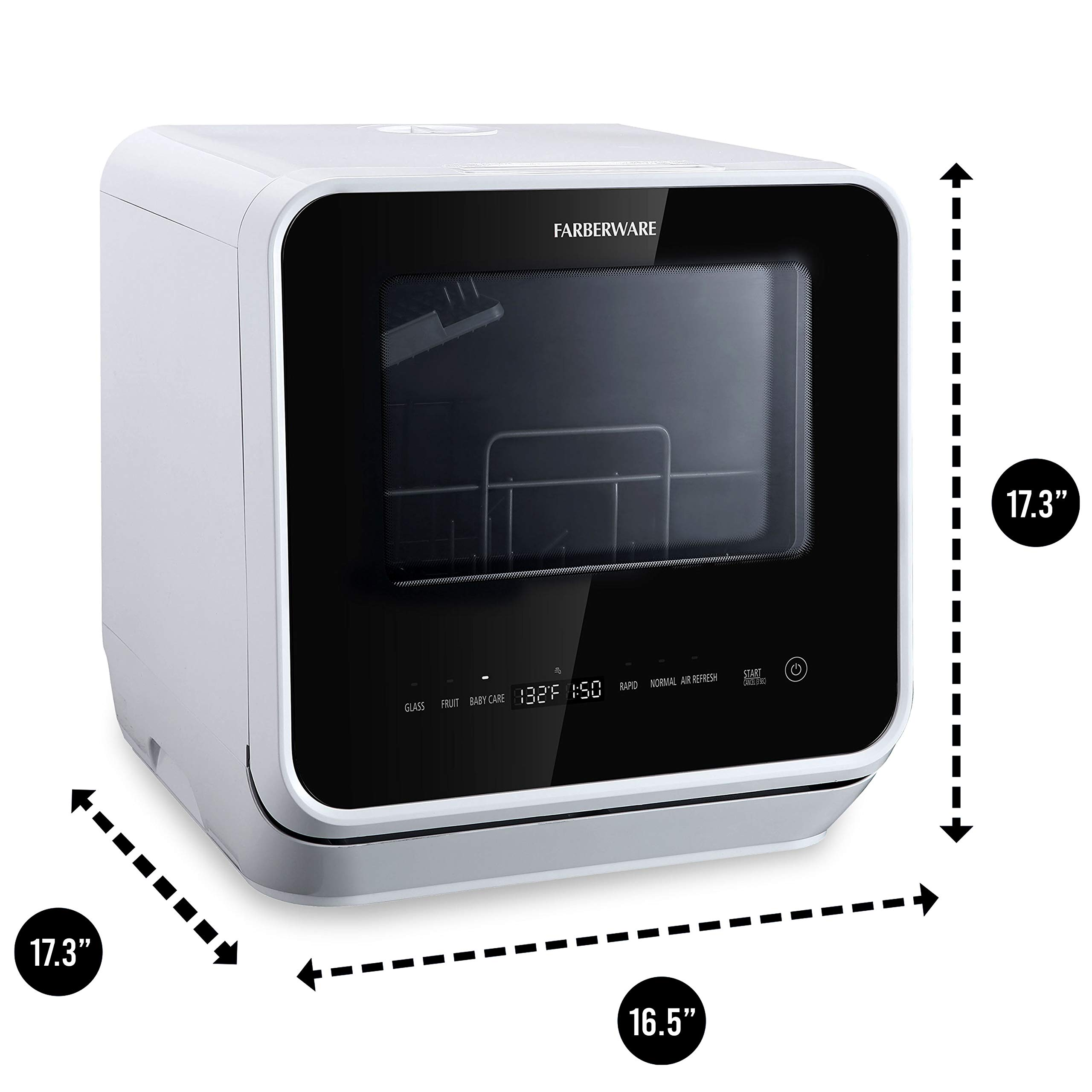 Farberware Complete Countertop Dishwasher with 5-Liter Built-in