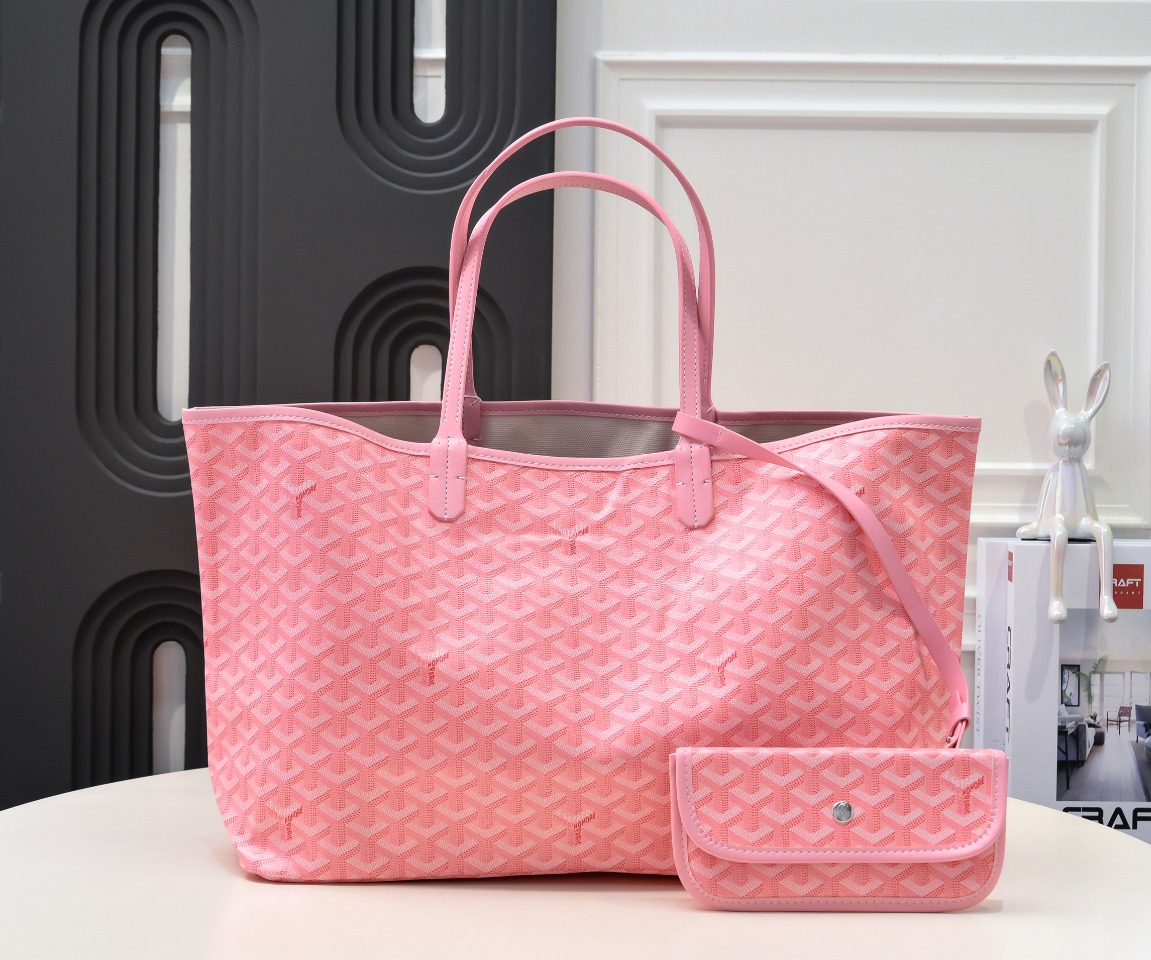 Goyard Saint Louis PM Tote Bag in Goyardine Canvas & Calfskin
